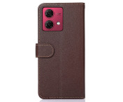 Motorola Moto G84 5G KHAZNEH Plånboksfodral - Brun/Blå