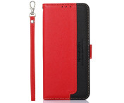 Motorola Moto G84 5G KHAZNEH Plånboksfodral - Röd/Svart