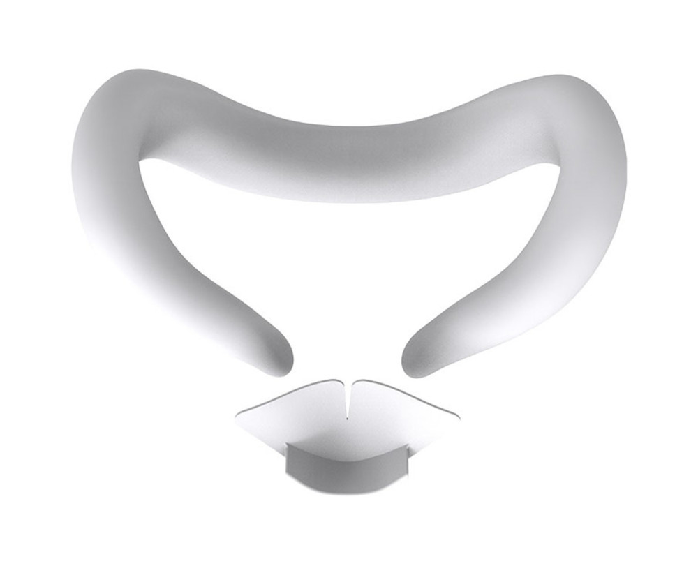 Meta Quest 3 Ögonmask dammtät skyddsöverdrag med nässtöd - Vit