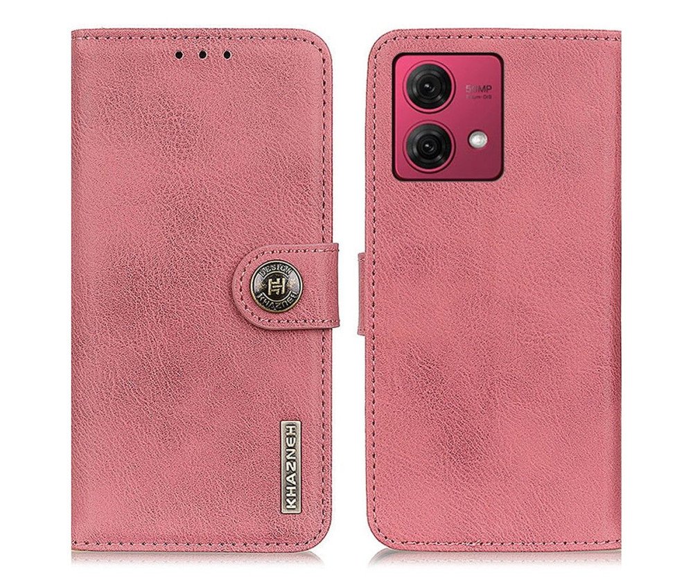 KHAZNEH Motorola Moto G84 Plånboksfodral - Rosa