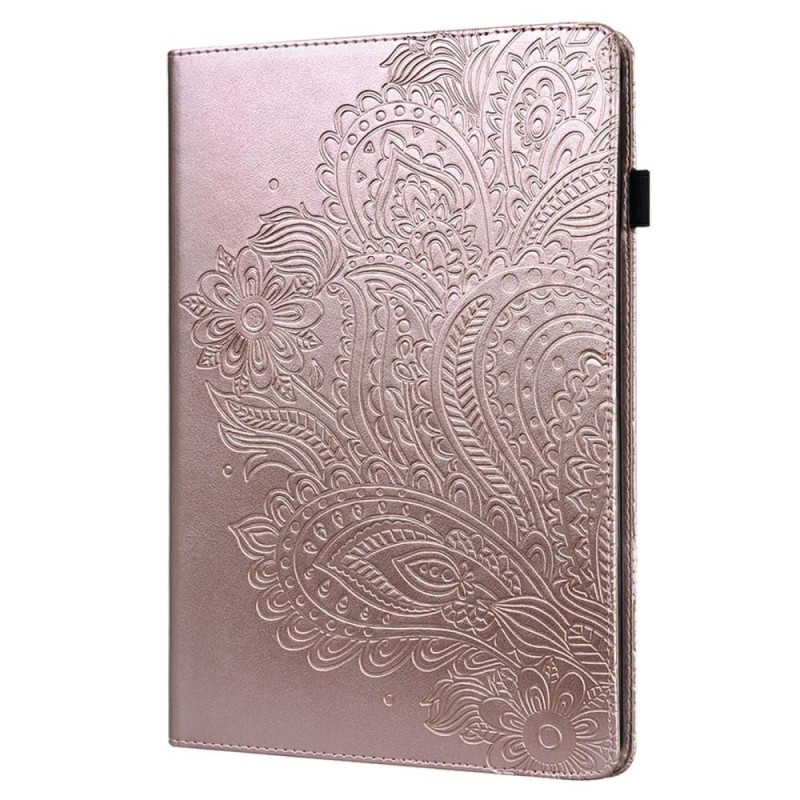 Til iPad 10.9 (2022) Tabletetui Cover Blomsterprægning - Rose Gold