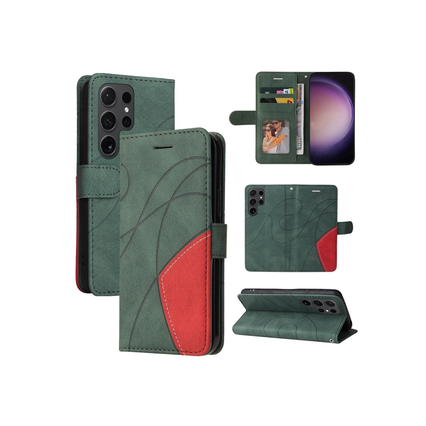 KT Lommebok - deksel til Samsung Galaxy S24 Ultra - Grønn