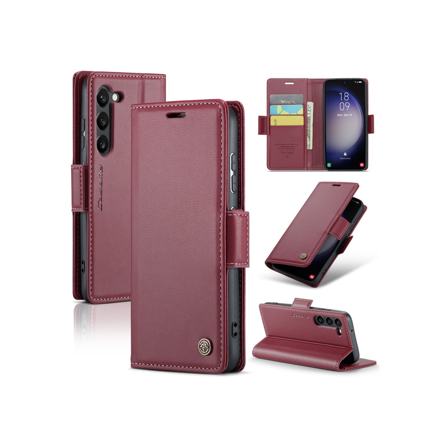 CASEME Retro Wallet Case for Samsung Galaxy S24