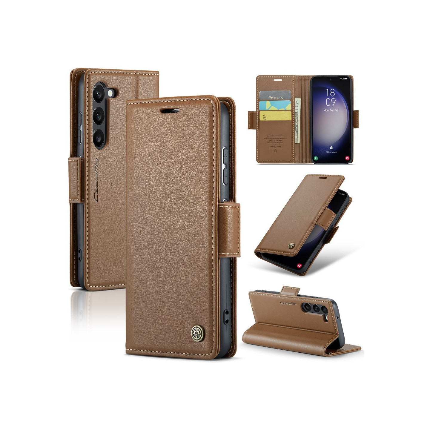 CASEME Retro Wallet Case for Samsung Galaxy S24