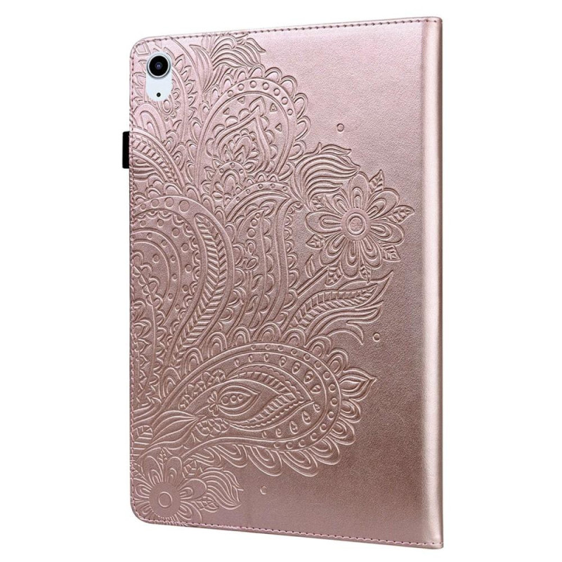 Til iPad 10.9 (2022) Tabletetui Cover Blomsterprægning - Rose Gold