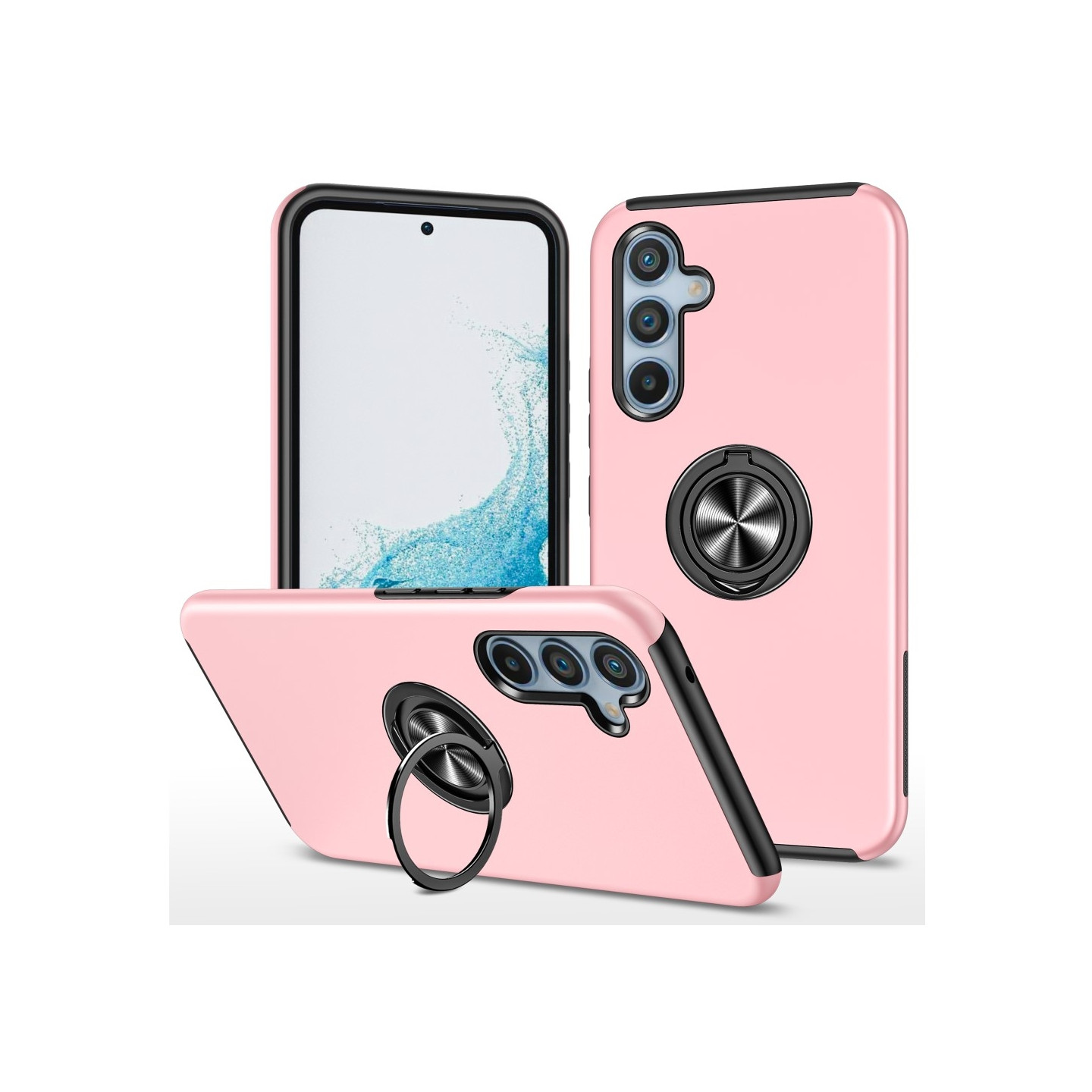 Samsung Galaxy S24+ Finger Ring Kickstand Hybrid Case