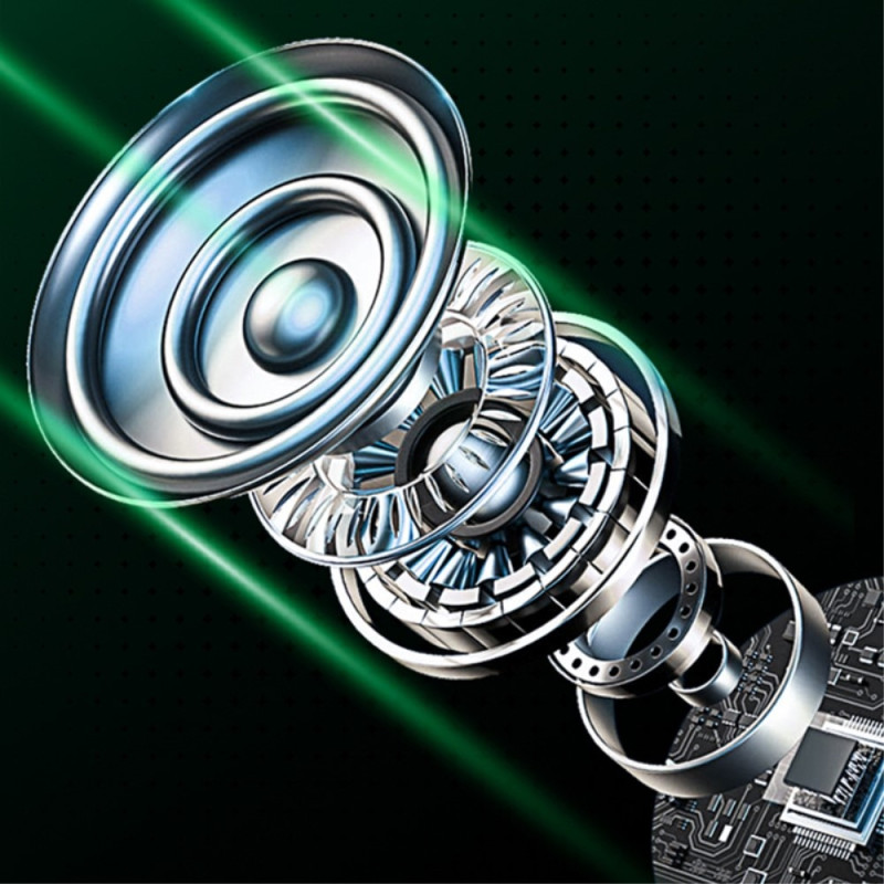 Bluetooth 5.3 øretelefoner + hjerteladetui - svart