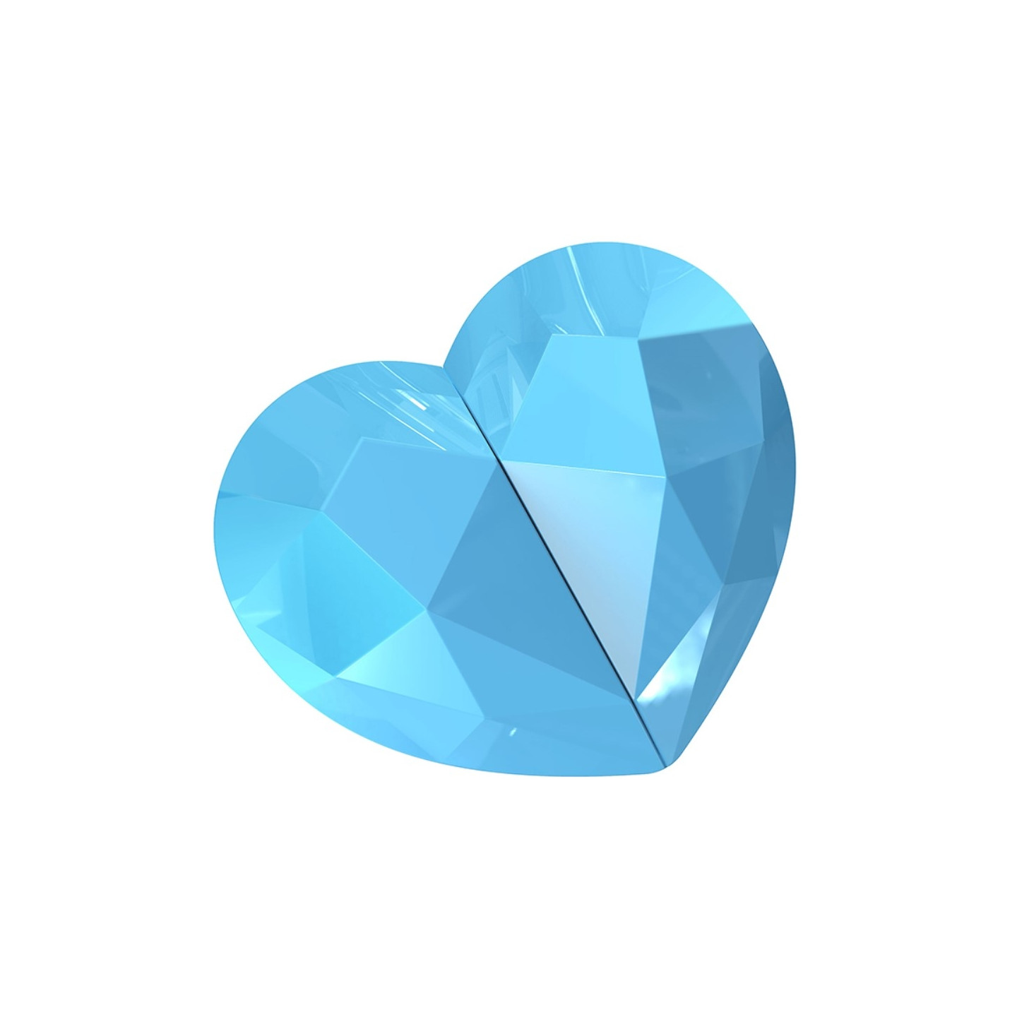 Bluetooth 5.3 øretelefoner+hjerteladetui - blå