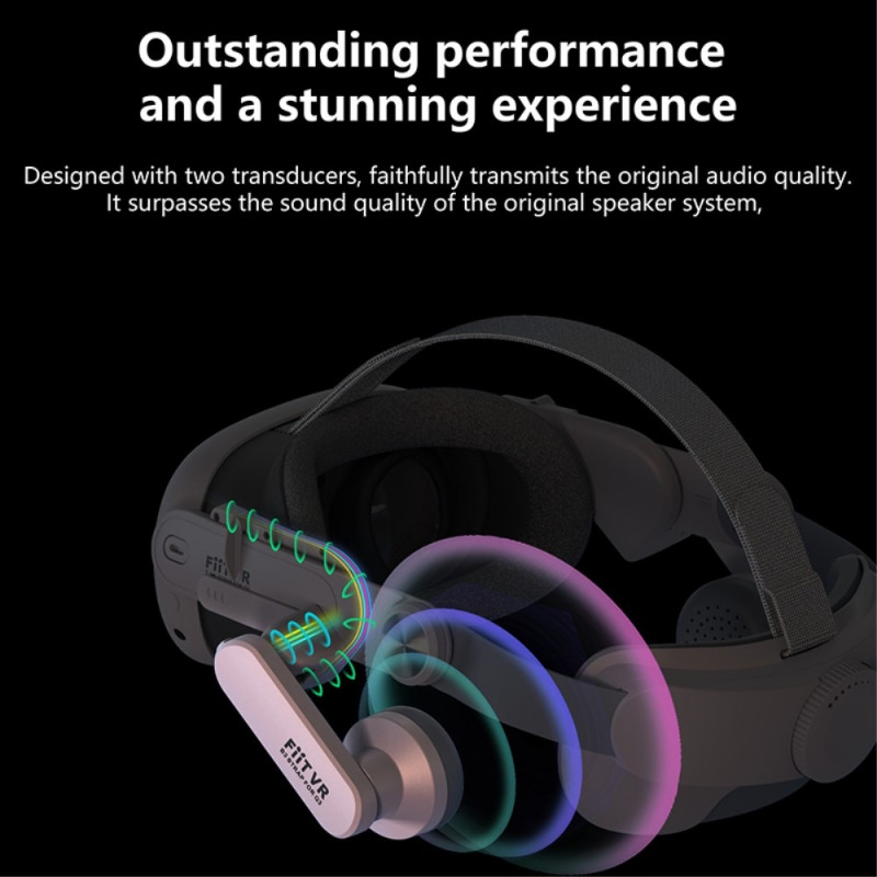 Meta Quest 3 VR Headband Front Protection Earmuffs