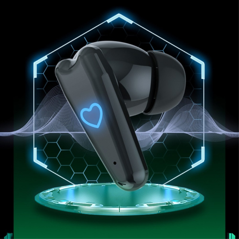 Bluetooth In - Ear hovedtelefoner + hjerteopladningsetui - Blå