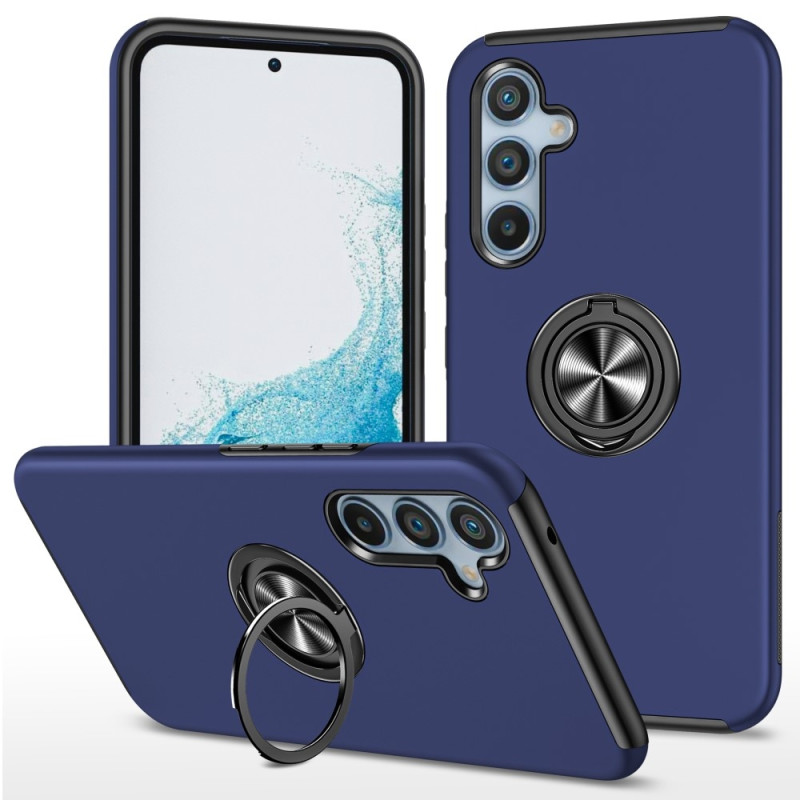 Samsung Galaxy S24+ Hybrid Deksel Med Fingerring - Mørkeblå