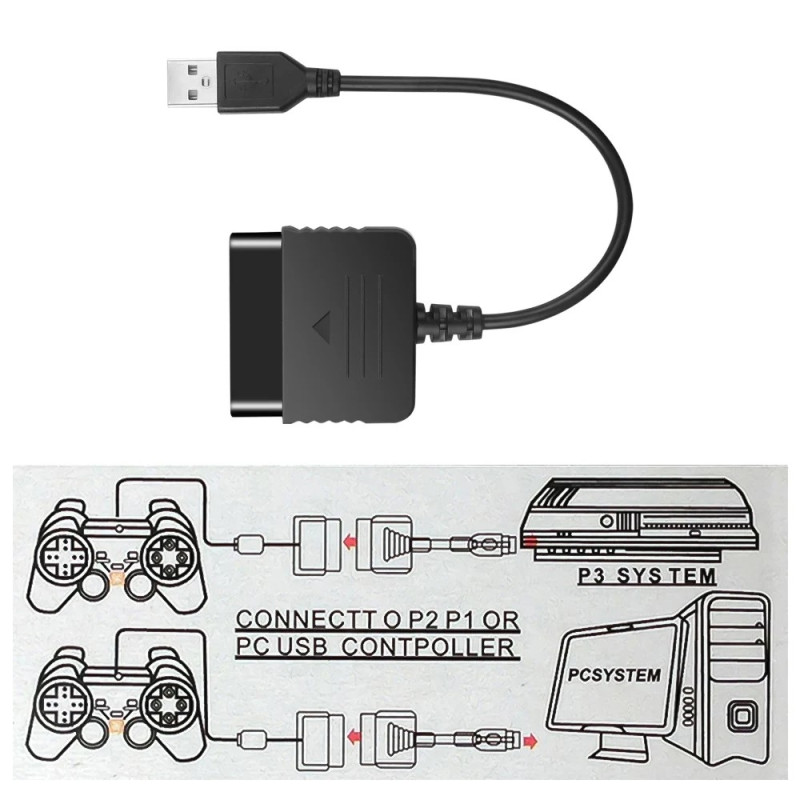 Sovitin Sony PS1 PS2 Peliohjaimet PS3 PC Converter