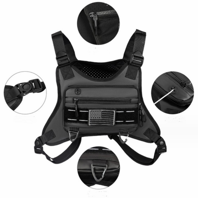 Tactical Vest Tactical Vest Chest Belly Bag 600D Stof