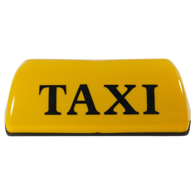 12V Universal Magnetisk Taxi Skilt Taklampe LED Lampe - Gul