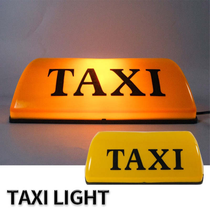 12V Universal Magnetic Taxi Sign Ceiling Light LED Bulb - Yellow