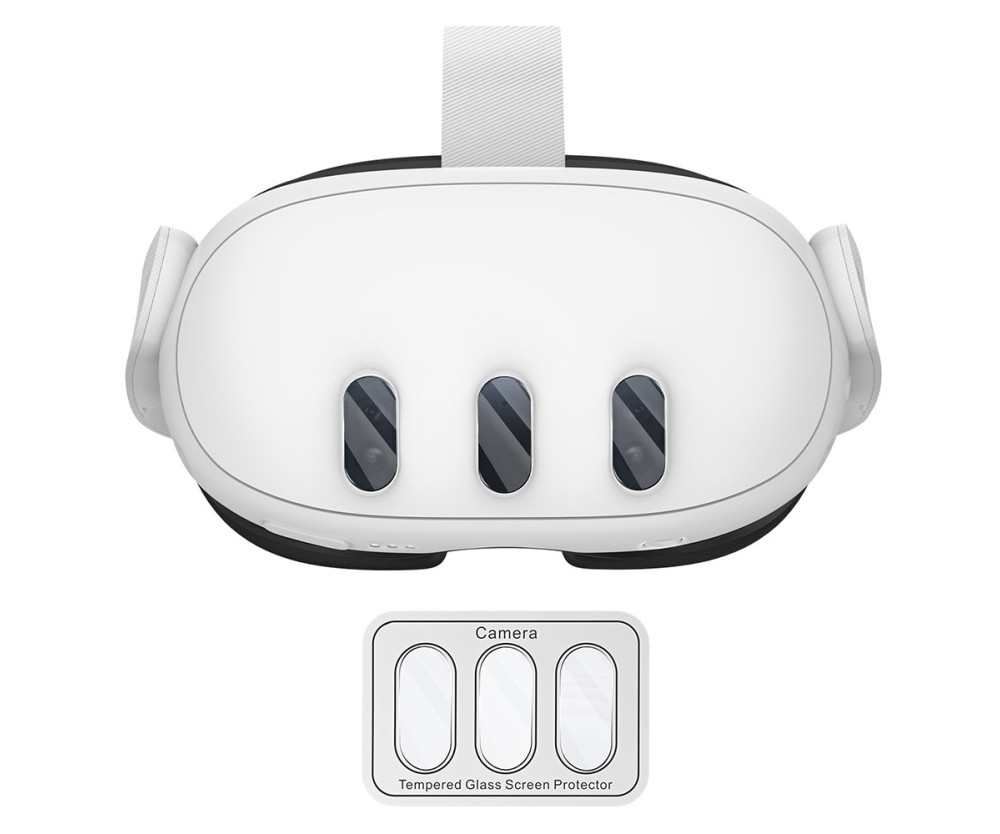 Oculus Meta Quest 3 VR WOLMTT Lens Protector härdat glas film