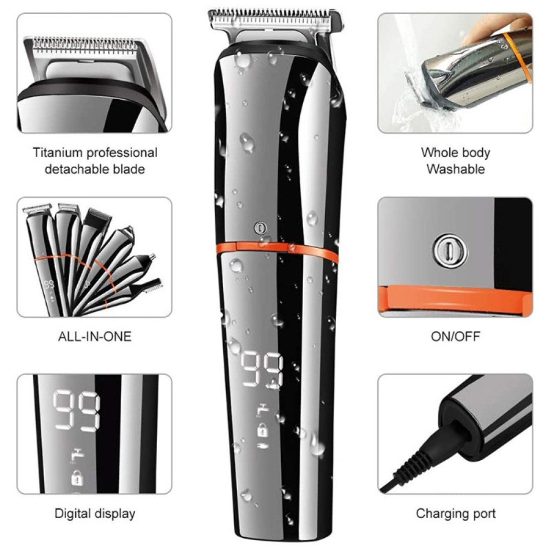 UFREE U - 860 multifunksjonell hårklipper barbermaskin nesetrimmer