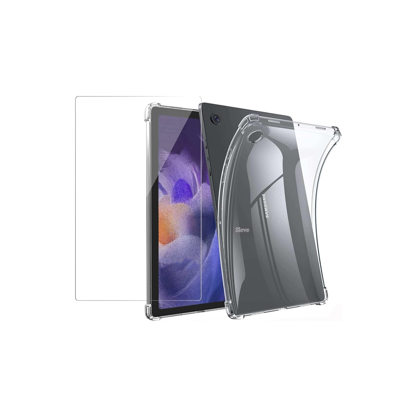 Samsung Galaxy Tab A9+ Kuori Kirkas TPU + Reunahiomattu