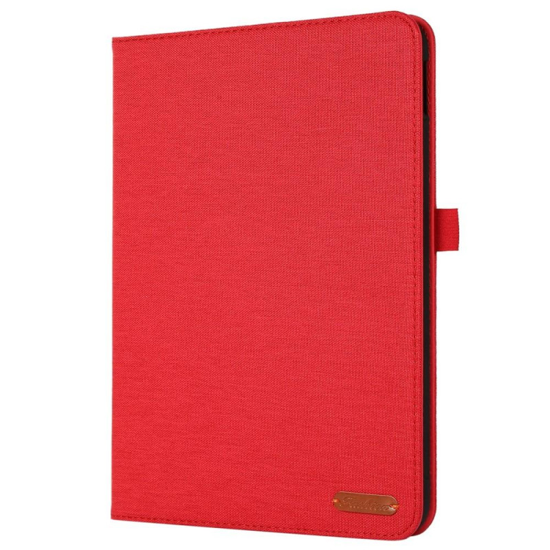 Apple iPad 10.9 2022 Sammenleggbart cover Kortholder Stofftekstur - Rød