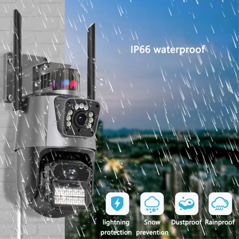 Outdoor Waterproof Intercom Monitor Ball Machine WiFi Camera