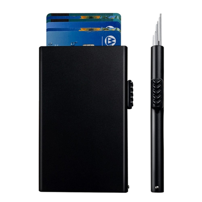 RFID Blocking ID Card Case Credit Card Holder Pop Up