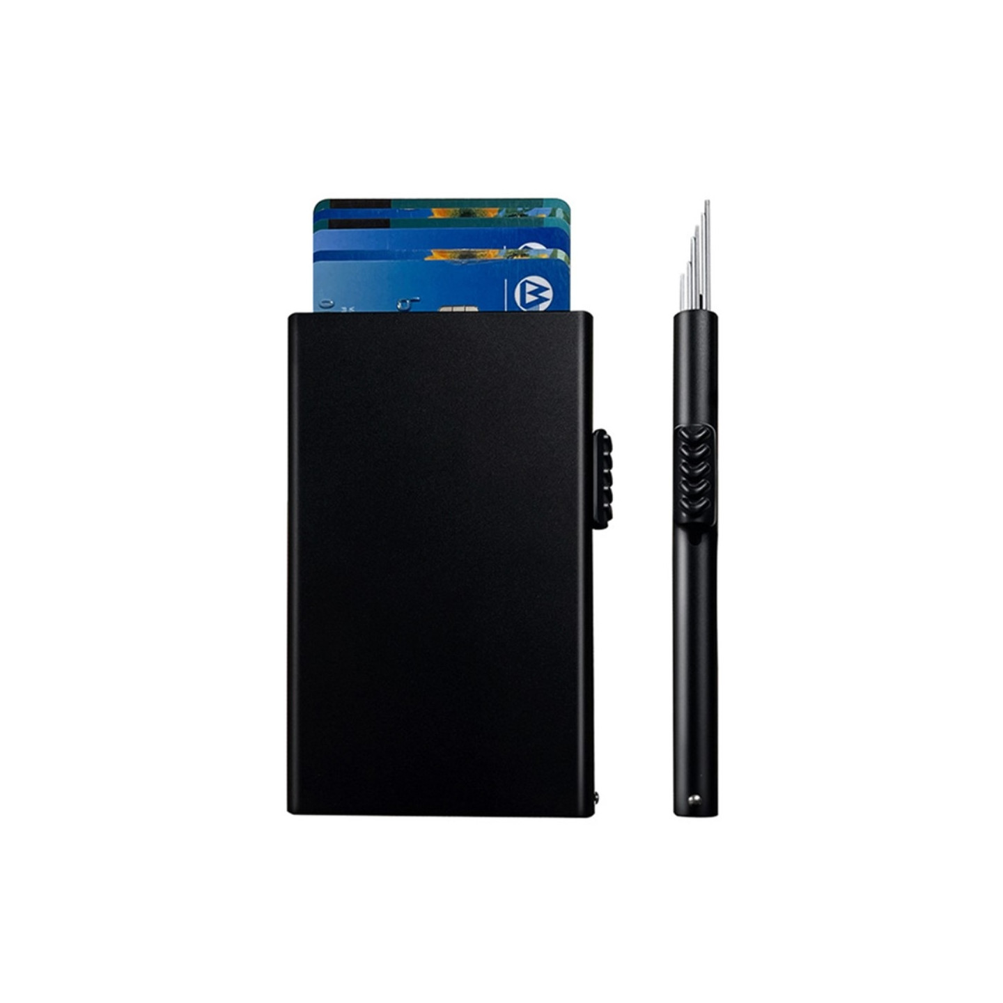 RFID Blocking ID Card Case Credit Card Holder Pop Up