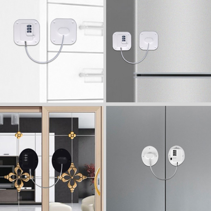 Refrigerator Window Child Safety Password Lock Drawers Cupboard Door
