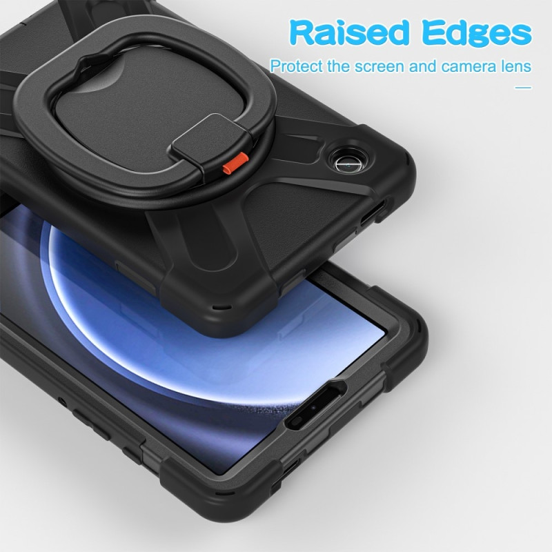 For Samsung Galaxy Tab A9 Case PC+Silicone Tablet Cover with Rotating Kickstand