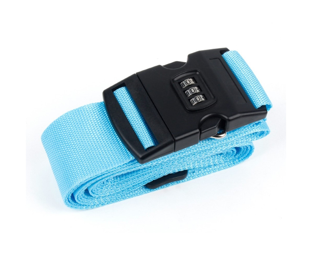 Stöldskydd Rem För Bagage Resväska Lösenord Säkert Lås - Blå