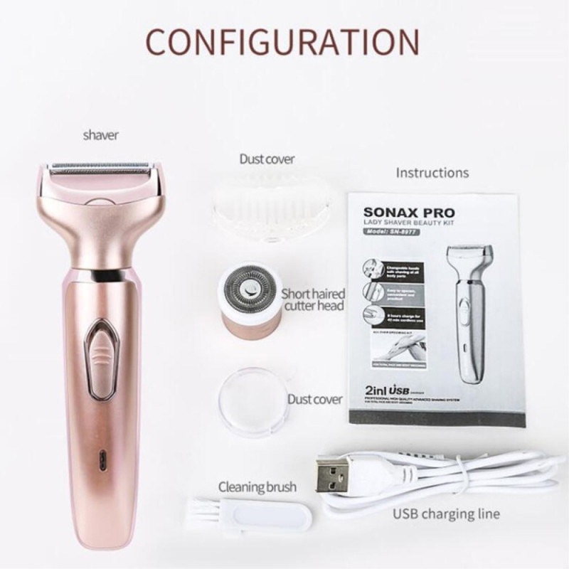 SONAX PRO Electric shaver 2 - in - 1 waterproof hair removal