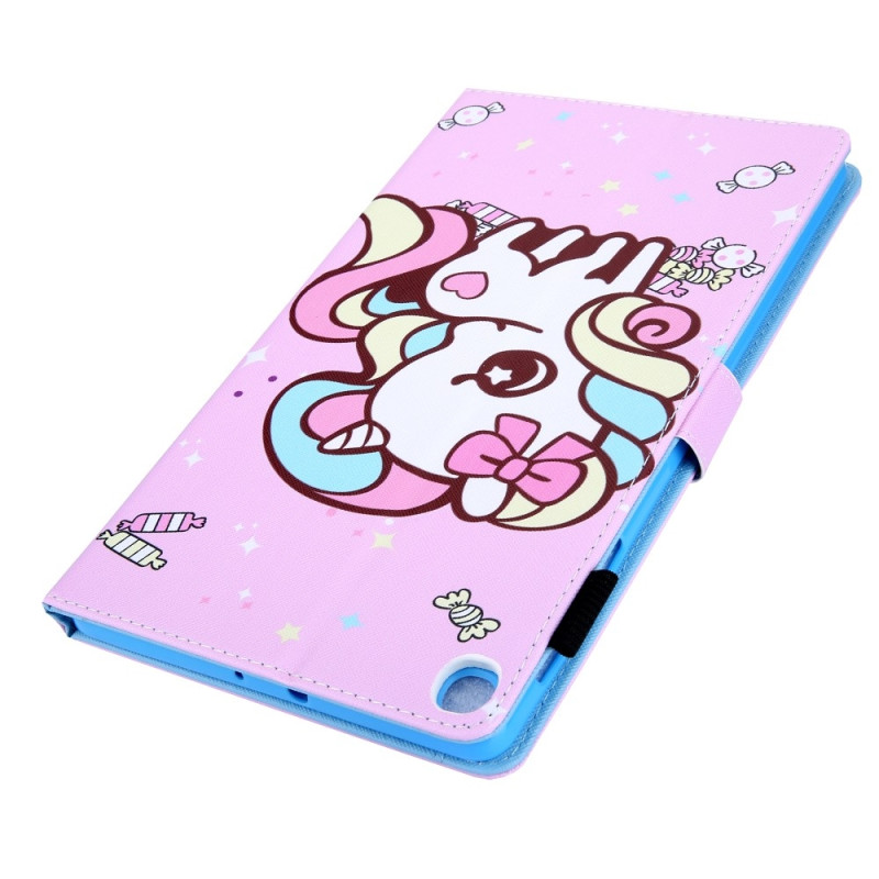 Samsung Galaxy Tab A9 Sammenleggbart Veske Kortholder - Candy Horse