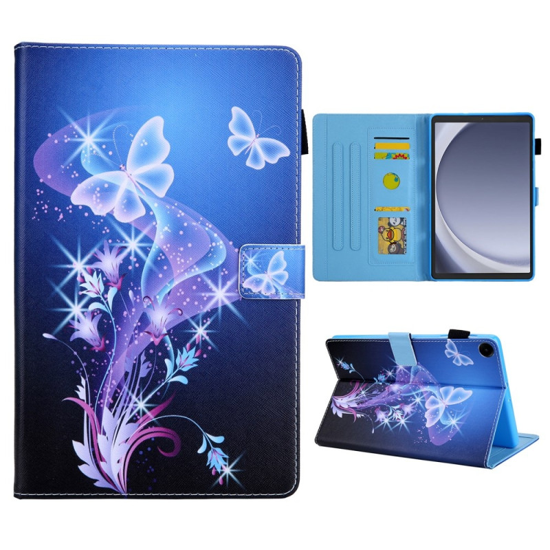 Samsung Galaxy Tab A9 Sammenleggbart Veske Kortholder - Dream Butterfly