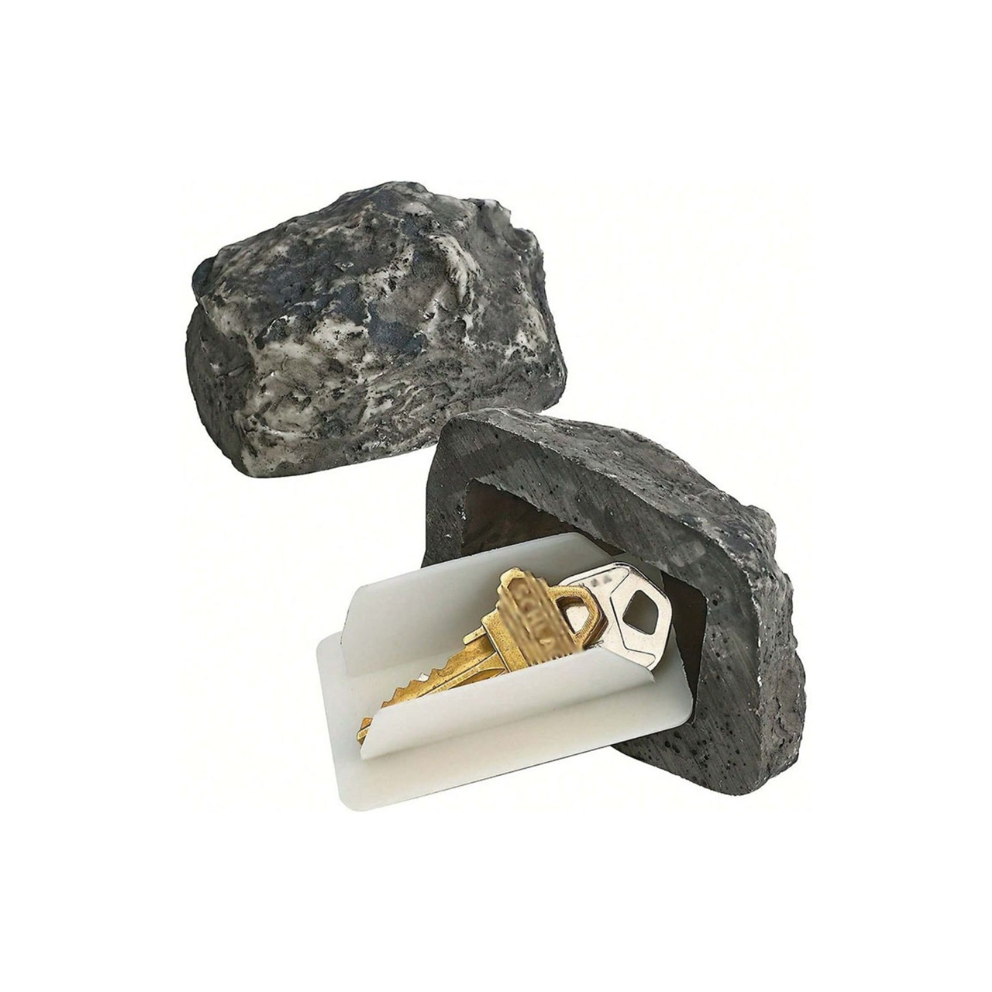 Realistic stone spare key Hides Key hidden storage box