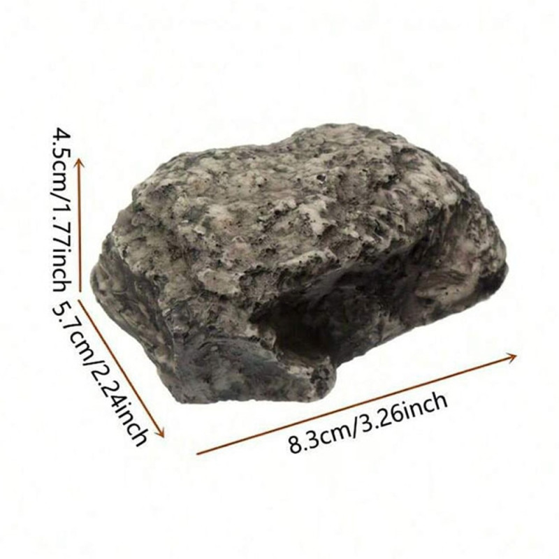 Realistisk steinreservenøkkel skjuler nøkkelen Skjult oppbevaringsboks