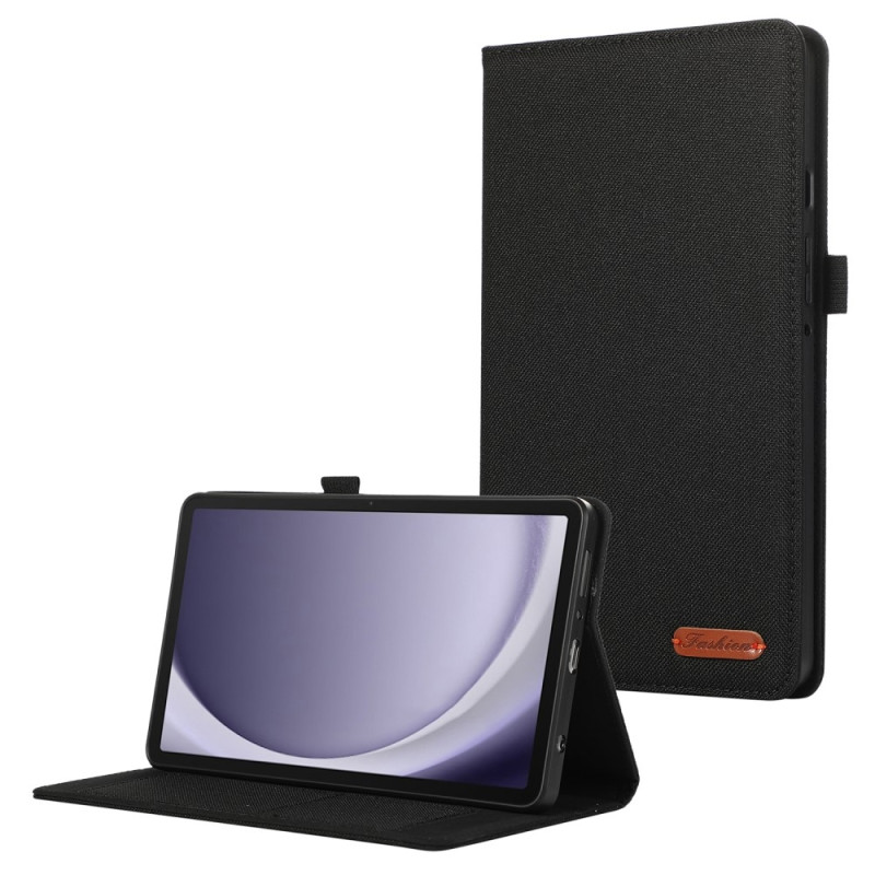 Samsung Galaxy Tab A9+ Tabletetui Dækstofstruktur - Sort