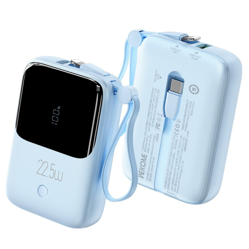 10000mAh rask bærbar powerbank Super hurtiglading USB - C 22.5W