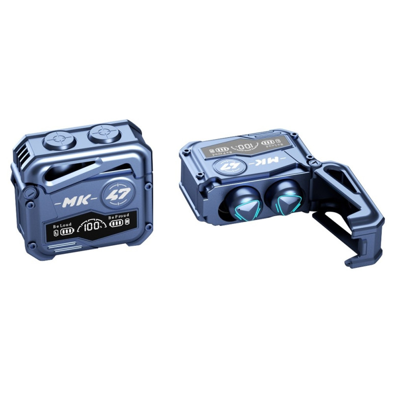 MK47 Mekanisk Gaming Bluetooth In - Ear Hodesett - Blå