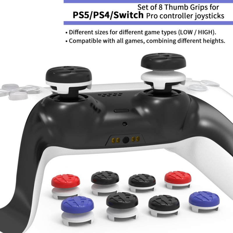 8Pcs For PS5 / PS4 / Switch Pro Controller Rocker Button