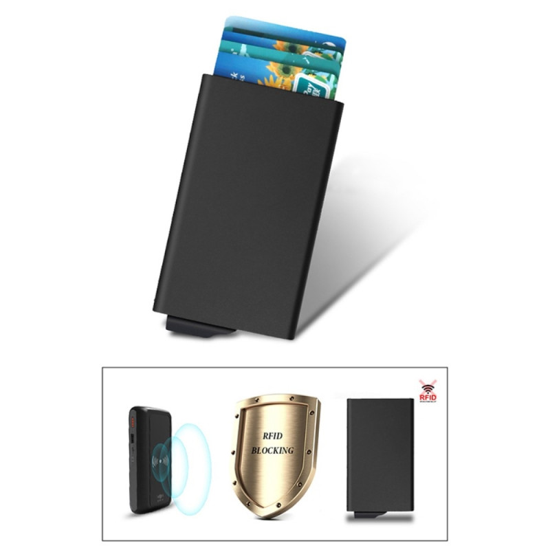 Card Case RFID Block Credit Card ID Card Holder Pop Up Design