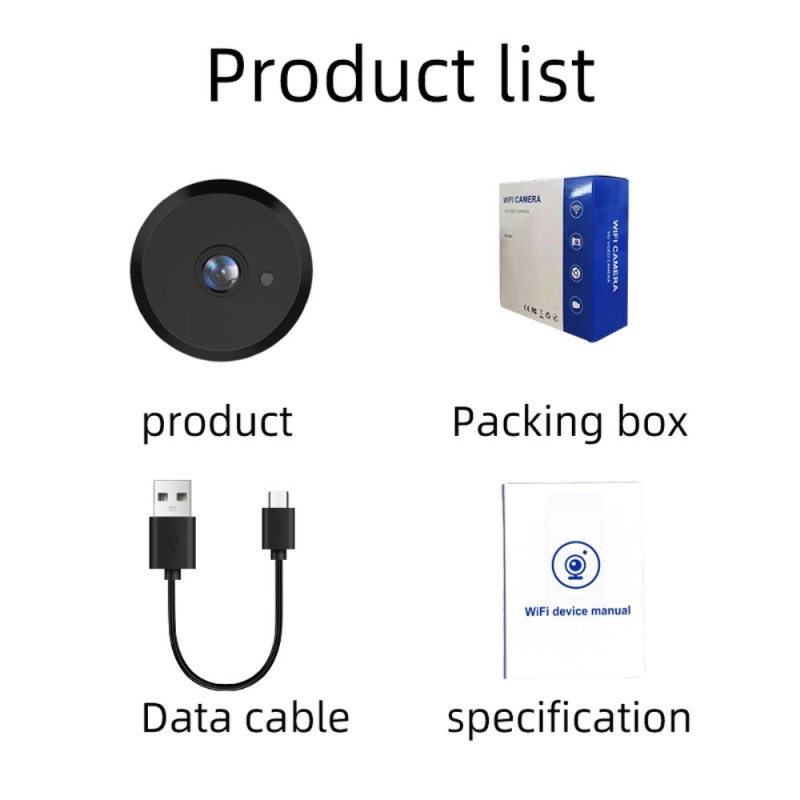 X16 Akkuvapaa Mini - kamera APP Langaton WiFi - kamera