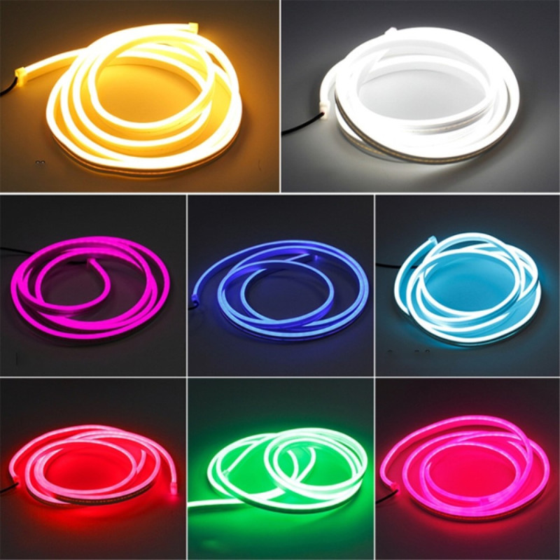Decorative Light Strip For Car Hood Flexible Waterproof - Purple 2m