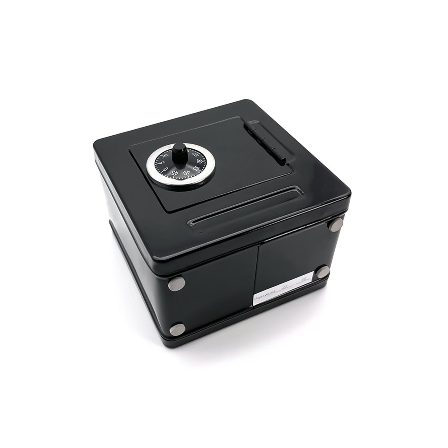 Money Box Coin Saving Banknote Cash Piggy Bank Metal Safe Box