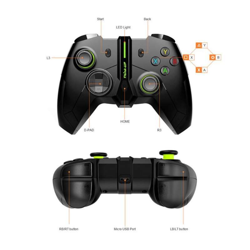 Gamepad Joystick Trådløs spillkontroller for Xbox One PC Windows