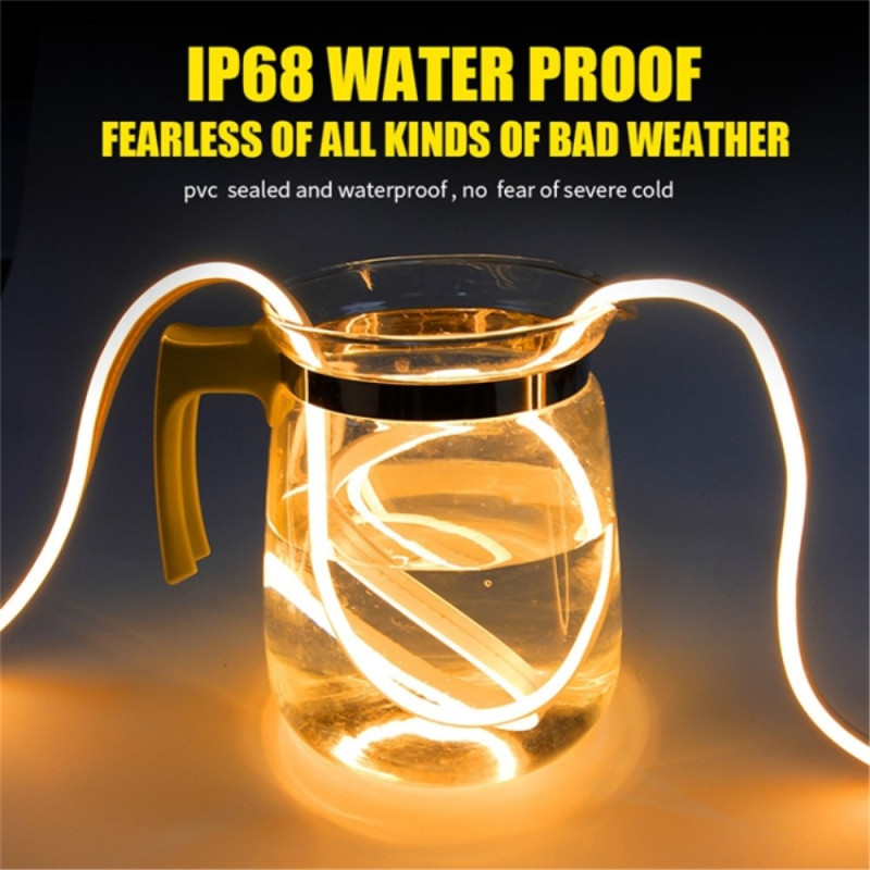 Decorative Light Strip For Car Hood Flexible Waterproof - Green 2m