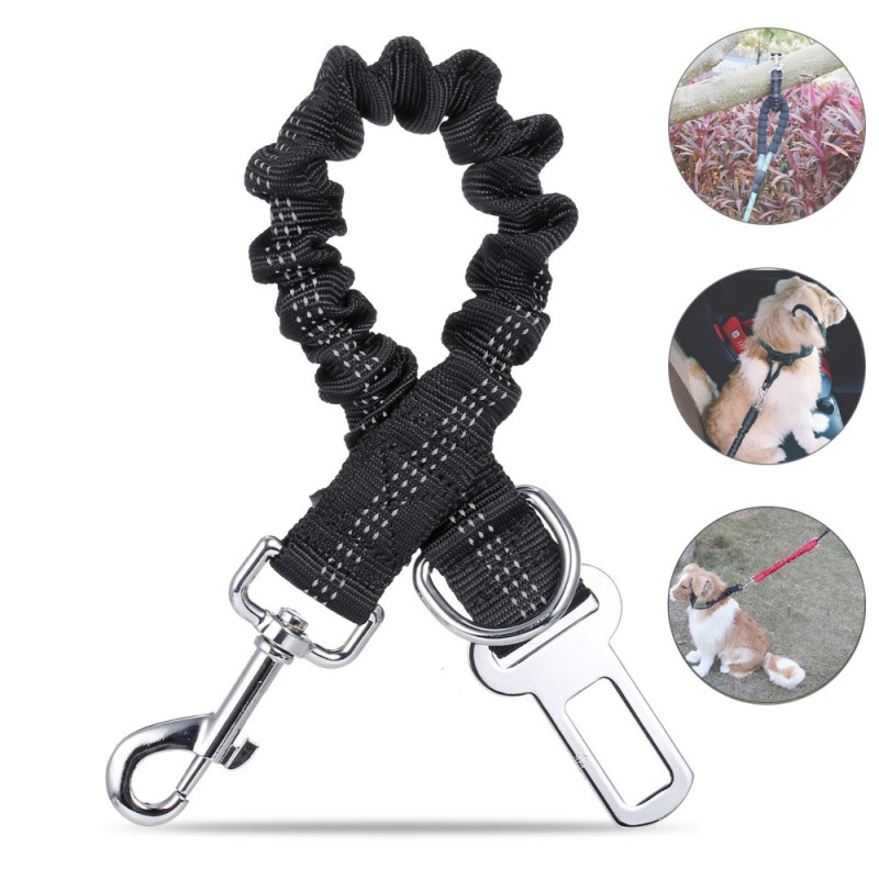 Dog belt adjustable dog harness Car belt Dog safety belt 3 - in - 1