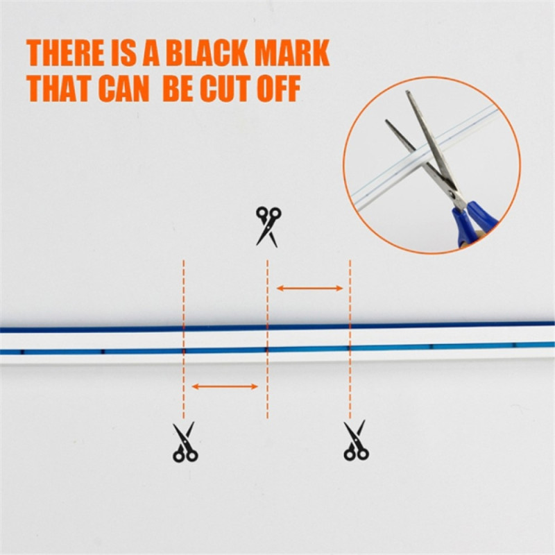 Decorative Light Strip For Car Hood Flexible Waterproof - Blue 2m