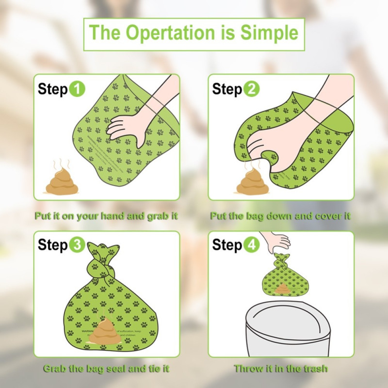 2 rolls Poop bags Dog Waste bags Poop bags with dispenser