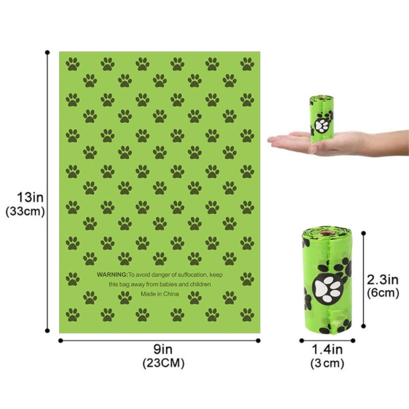 2 ruller Hundeaffaldsposer Affaldsposer med dispenser