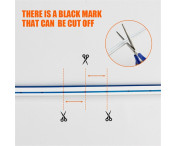 Dekorativ Ljusremsa För Bil Huv Flexibel Vattentät  - Blå 2m