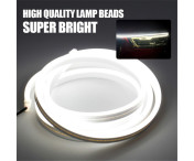 Dekorativ Ljusremsa För Bil Huv Flexibel Vattentät  - Lila 2m